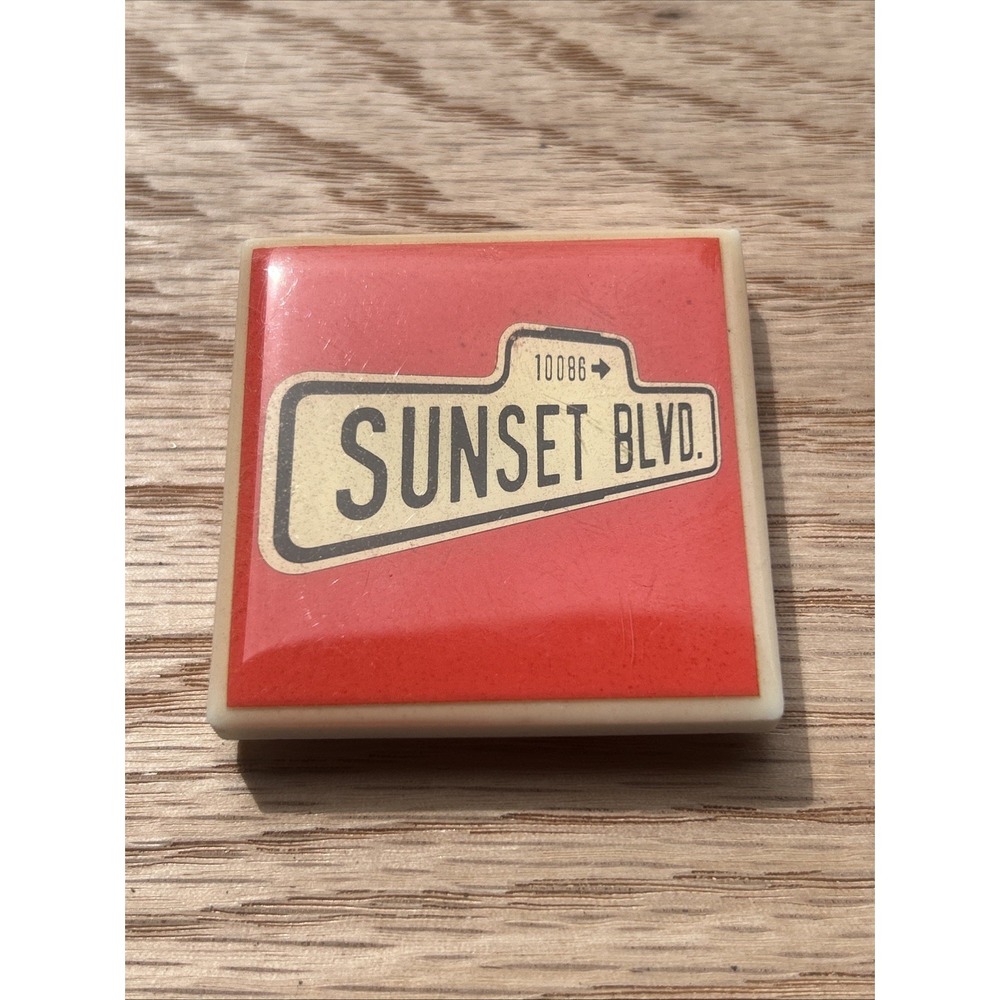 10086 Sunset Boulivard Refrigerator Magnet 2x2 1992 Painting The Town